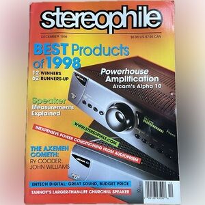 🎈2/$30 - Stereophile, December 1998.
